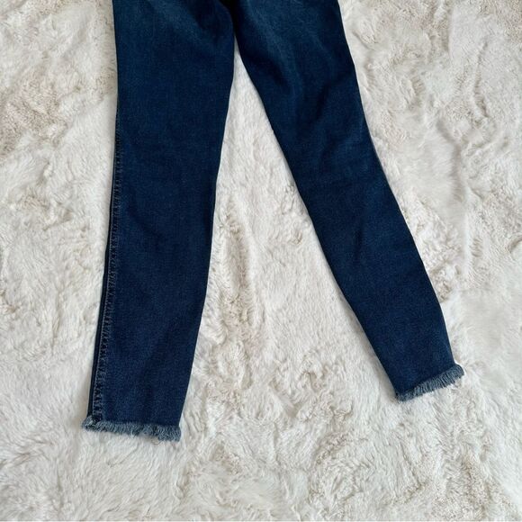 Free People We the Free size 27 blue high rise skinny jeans w frayed hem - Picture 7 of 7